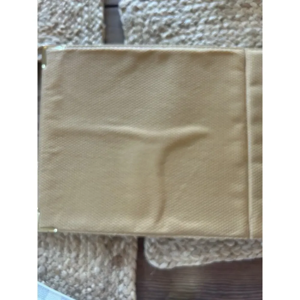 Vtg Golf Memories‎ Photo Album Golf Binder Green Faux Leather 30 Pages Brass